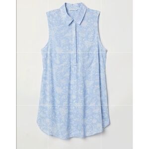 3/$30 H&M MAMA Floral Button Down Collared Shirt 100% Viscose Nursing